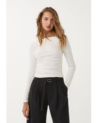 Stradivarius - Maglietta A Maniche Lunghe Arricciata - Lyst