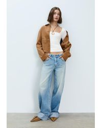 Stradivarius - Maglietta Basica Scollo Quadrato - Lyst