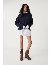 Stradivarius - Gonna Pantalone Mini Volant - Lyst