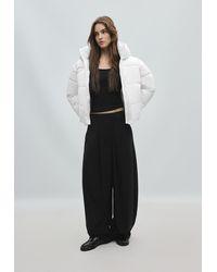 Stradivarius - Giubbotto Imbottito Base Con Cappuccio - Lyst