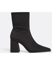 Stradivarius - Stivaletti Con Tacco Effetto Neoprene - Lyst