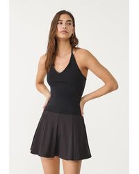 Stradivarius - Top Halter Con Allacciatura - Lyst