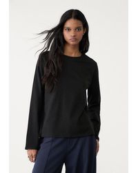 Stradivarius - Maglietta Oversize A Maniche Lunghe - Lyst
