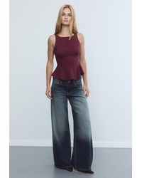 Stradivarius - Top Senza Maniche Con Baschina - Lyst