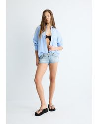 Stradivarius - Camicia Basic A Righe Con Tasca - Lyst