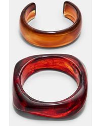 Stradivarius - Set Di 2 Bracciali Rigidi - Lyst