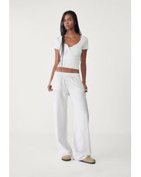 Stradivarius - Pantaloni Lacci Misto Lino - Lyst