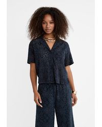 Stradivarius - Camicia Con Ricami Traforati - Lyst