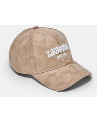 Stradivarius - Cappello Con Messaggio Effetto Camoscio - Lyst