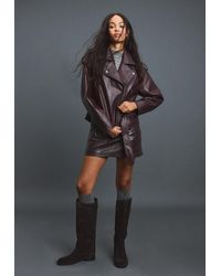 Stradivarius - Giubbotto Biker Con Cintura - Lyst