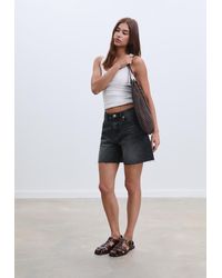 Stradivarius - D93 Short Denim Longline - Lyst