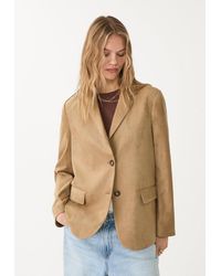 Stradivarius - Blazer Effetto Camoscio - Lyst
