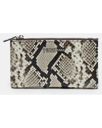 Stradivarius - Portamonete Basic Effetto Pitonato - Lyst