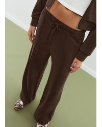 Stradivarius - Pantalone Gamba Larga Nervatura Tocco Morbido - Lyst
