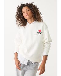 Stradivarius - Felpa Oversize I Love Ny - Lyst