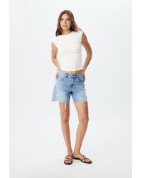 Stradivarius - Maglietta Basic Fitted Effetto Arricciato - Lyst