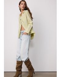 Stradivarius - Camicia Basic A Righe Con Tasca - Lyst