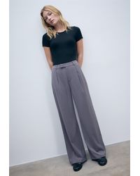 Stradivarius - Pantalone Elegante Gamba Larga - Lyst