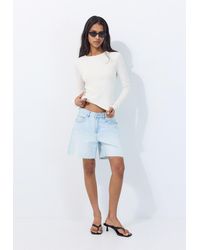 Stradivarius - Maglia Basic A Maniche Lunghe - Lyst