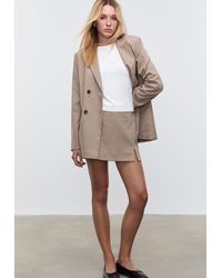 Stradivarius - Gonna Pantalone Con Spacco Laterale Stampata - Lyst