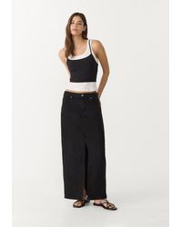 Stradivarius - D70 Gonna Midi Fluida - Lyst