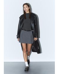 Stradivarius - Abito Corto Combinato Righe Cintura - Lyst