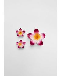 Stradivarius - Pack 3 Fermagli A Fiore - Lyst