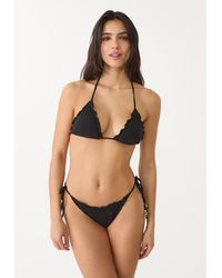 Stradivarius - Top Bikini A Triangolo Testurizzato - Lyst