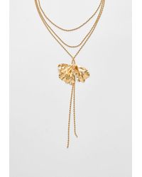 Stradivarius - Collana Lariat Con Fiore - Lyst