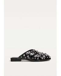 Stradivarius - Scarpe Basse Slingback Borchie - Lyst