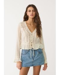 Stradivarius - D62 Gonna Pantalone Denim - Lyst
