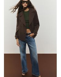 Stradivarius - Trench Corto Morbido Cintura - Lyst
