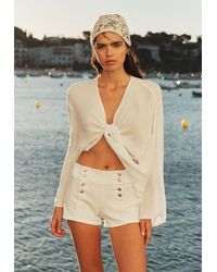 Stradivarius - Camicetta Morbida Aperta - Lyst