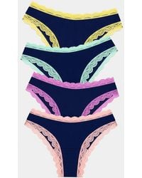 Stripe & Stare - Brazilian Knicker Four Pack - Lyst
