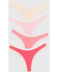 Stripe & Stare - Thong Four Pack - Lyst
