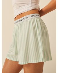 Stripe & Stare - Soft Brushed Woven Pyjama Shorts - Lyst