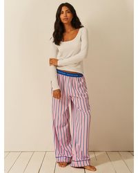 Stripe & Stare - Soft Brushed Woven Pyjama Bottoms - Lyst