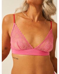 Stripe & Stare - Eco Lace Triangle Bra - Lyst