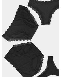 Stripe & Stare - Black Signature Styles Discovery Knicker Pack - Lyst