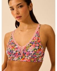 Stripe & Stare - Lace Plunge Bra - Lyst