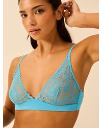 Stripe & Stare - Eco Lace Triangle Bra - Lyst