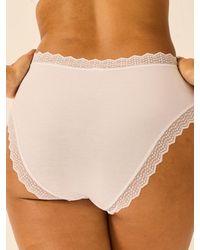 Stripe & Stare - Zigzag Lace High Rise Knicker - Lyst