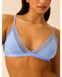 Stripe & Stare - Zigzag Lace Triangle Bra - Lyst