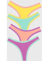 Stripe & Stare - Thong Four Pack - Lyst