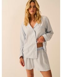Stripe & Stare - Soft Brushed Woven Pyjama Shorts - Lyst