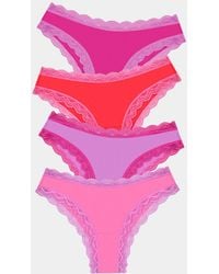 Stripe & Stare - Brazilian Knicker Four Pack - Lyst