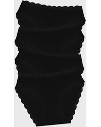 Stripe & Stare - Mid Rise High Leg Knicker Four Pack - Lyst