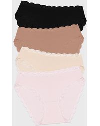 Stripe & Stare - Mid Rise High Leg Knicker Four Pack - Lyst