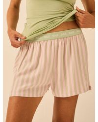 Stripe & Stare - Soft Brushed Woven Pyjama Shorts - Lyst