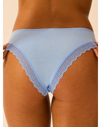 Stripe & Stare - Zigzag Lace Brazilian Knicker - Lyst